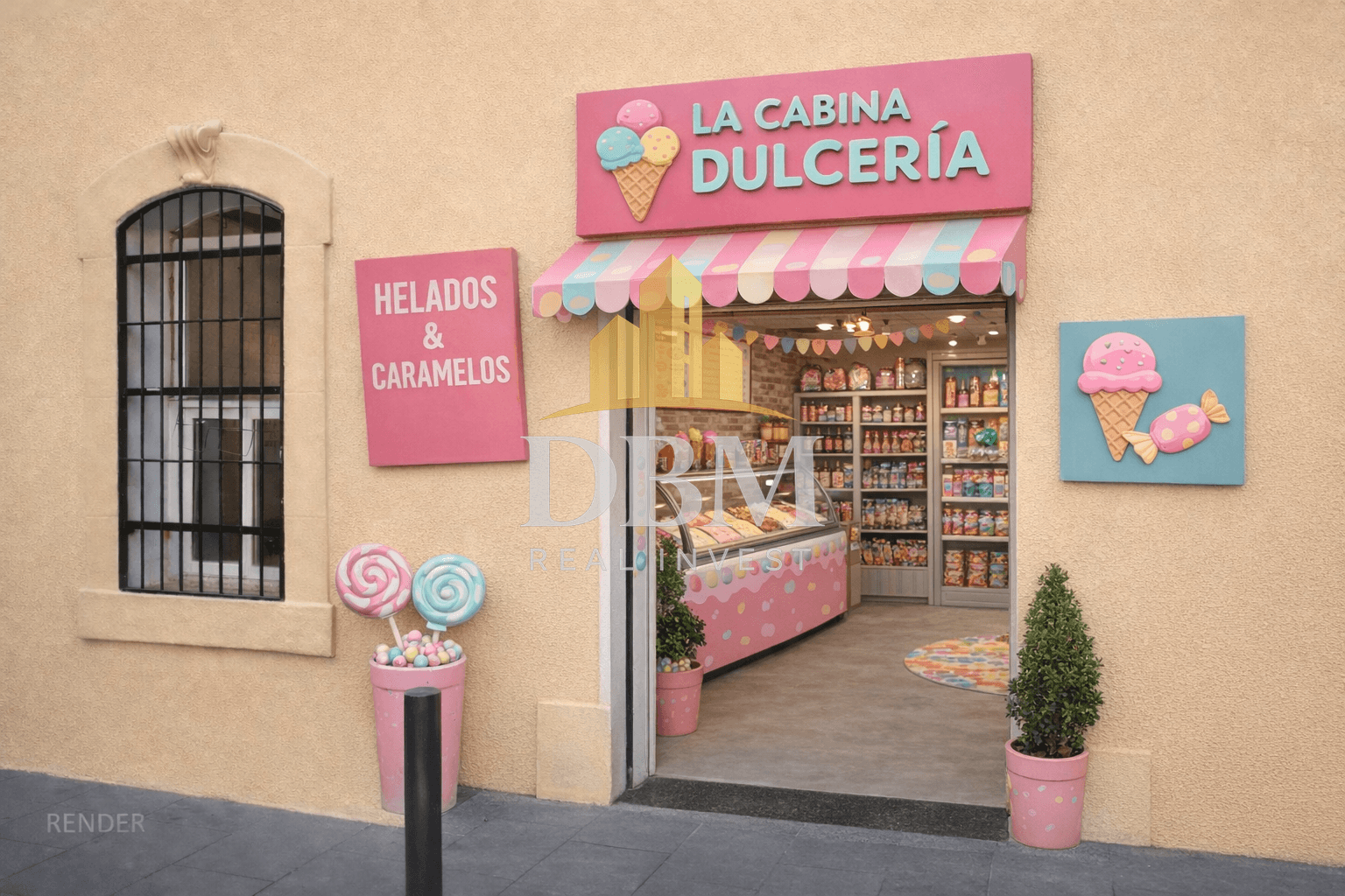 Tienda de helados y caramelos en traspaso en Ciutat Vella
