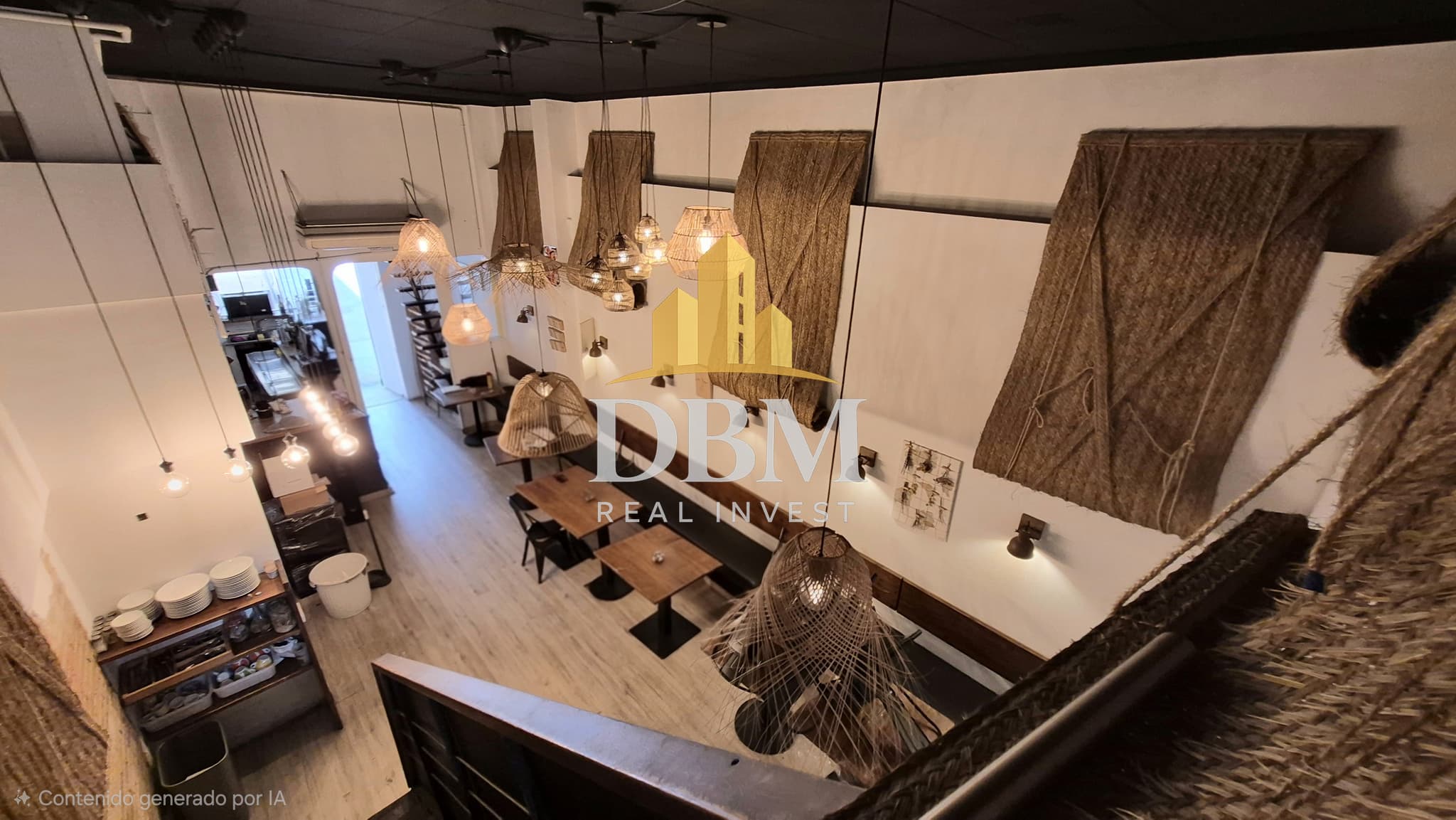 Restaurante con Licencia C3 Mixta y terraza interior en traspaso Gràcia